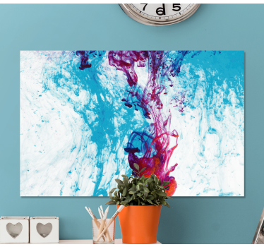 Dipinto astratto flusso di colori vibranti - TenStickers