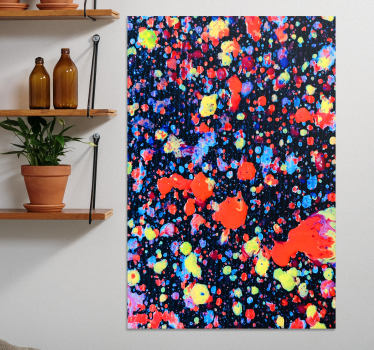 Dipinto astratto motivo di schizzi colorati - TenStickers