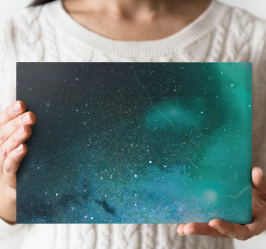 Dipinto astratto scena celestiale stellata - TenStickers