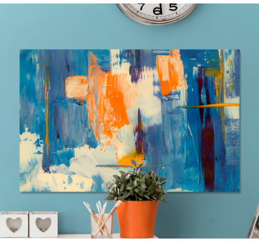 Quadro con schizzi stile astratto - TenStickers