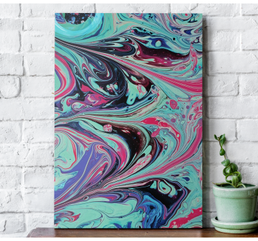 Dipinto astratto vortici di arte fluida - TenStickers