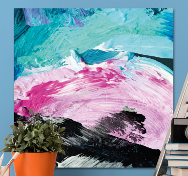 Dipinto astratto vortici di colore dinamici - TenStickers