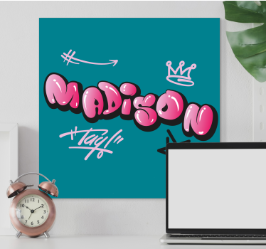 Dipinto con alfabeto e lettere design nome creativo - TenStickers