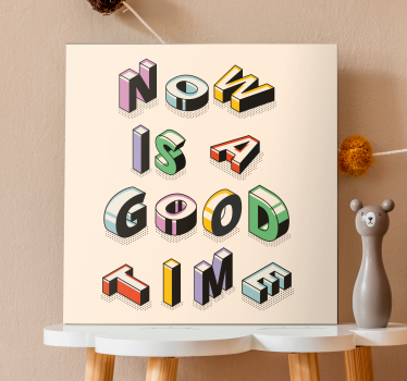 Dipinto con frase arte testuale motivazionale - TenStickers
