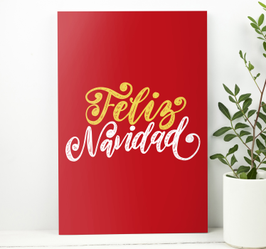Dipinto con frase auguri di buon natale - TenStickers