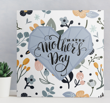 Dipinto con frase buona festa della mamma - TenStickers