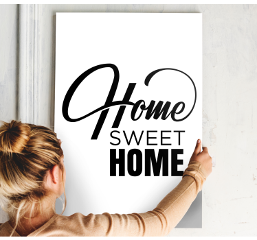 Dipinto con frase casa confortevole - TenStickers