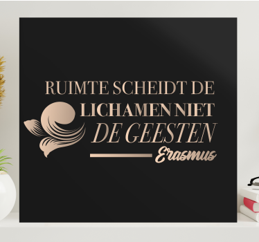 Dipinto con frase citazione filosofica - TenStickers