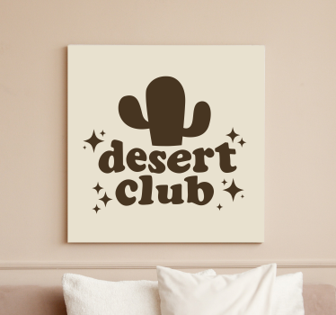 Dipinto con frase club del deserto - TenStickers