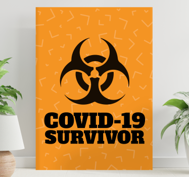 Dipinto con frase dichiarazione di sopravvivenza - TenStickers