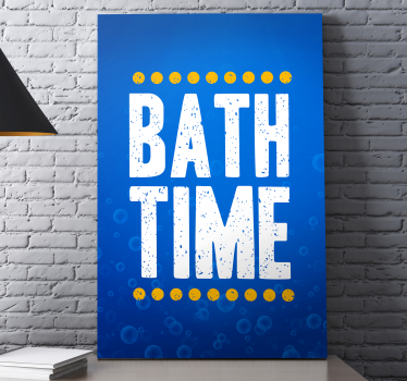 Dipinto con frase divertimento in bagno - TenStickers