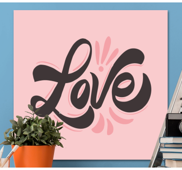 Dipinto con frase espressione d'amore - TenStickers