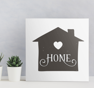 Dipinto con frase espressione sincera per la casa - TenStickers