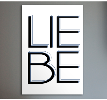 Dipinto con frase espressione tipografica - TenStickers