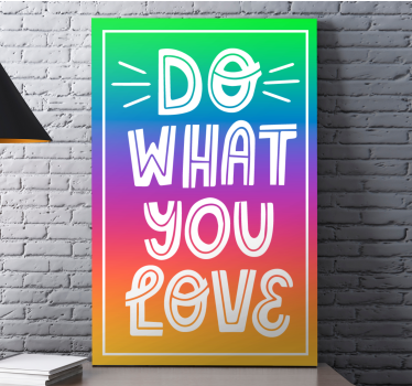 Dipinto con frase fai ciò che vuoi - TenStickers