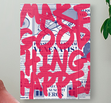 Dipinto con frase fai cose belle - TenStickers