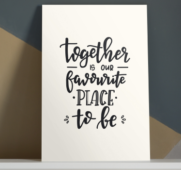 Dipinto con frase insieme è il nostro - TenStickers