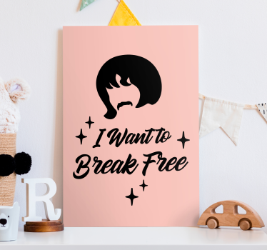 Dipinto con frase ispirazione frase iconica - TenStickers