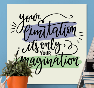 Dipinto con frase le limitazioni ispirano creatività - TenStickers