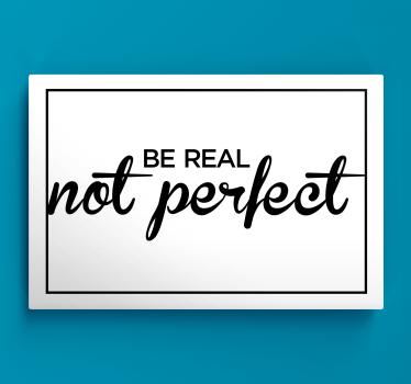 Dipinto con frase messaggio di autenticità - TenStickers