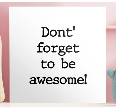 Dipinto con frase motivazionale - TenStickers