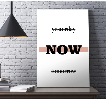 Dipinto con frase ora frase motivazionale - TenStickers