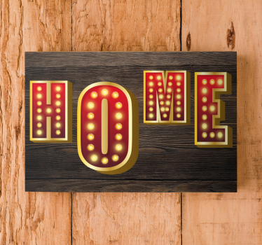Dipinto con frase segno luminoso per casa - TenStickers