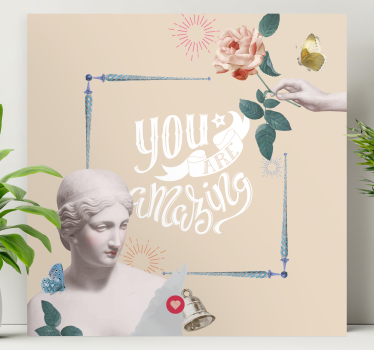 Dipinto con frase sei fantastico - TenStickers