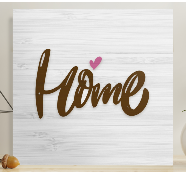 Dipinto con frase simbolo d'amore per la casa - TenStickers