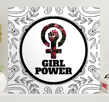 Dipinto con frase simbolo del potere femminile - TenStickers