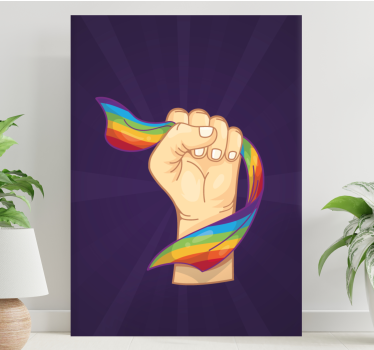 Dipinto con frase simbolo del pugno orgoglioso - TenStickers