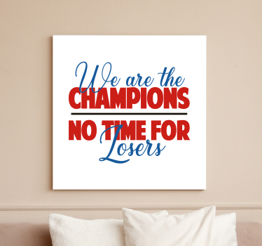 Dipinto con frase spirito di squadra vincente - TenStickers