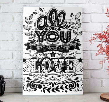 Dipinto con frase tutto ciò di cui hai bisogno - TenStickers