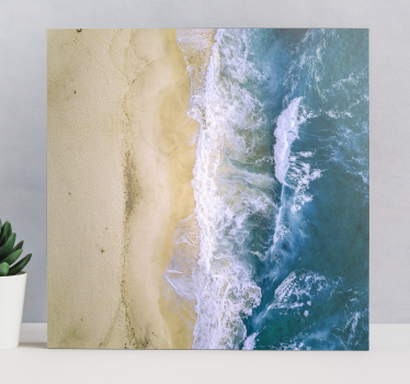 Dipinto con marinaio serenità delle onde oceaniche - TenStickers