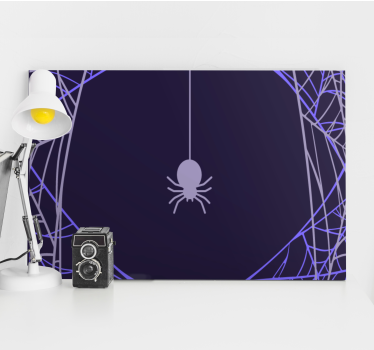Dipinto con testo ragnatela di focus - TenStickers