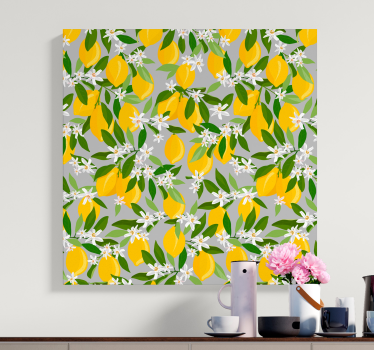 Quadro frutta e natura morta Modello di albero di limone - TenStickers