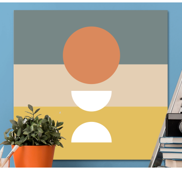 Quadro con strutture geometriche astratte - TenStickers