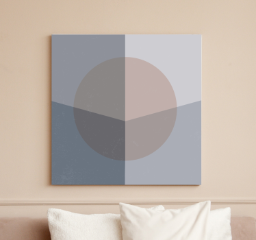 Dipinto geometrico composizione di cerchi astratti - TenStickers