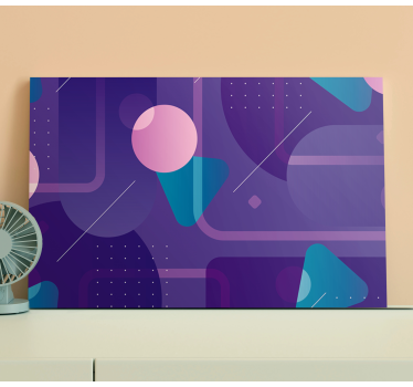 Dipinto geometrico design di forme astratte - TenStickers