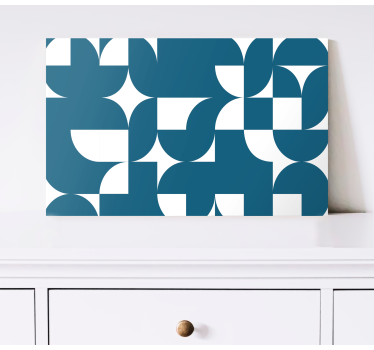 Dipinto geometrico fusione di forme contemporanee - TenStickers