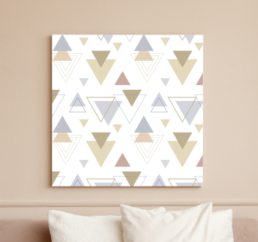 Dipinto geometrico motivi triangolari geometrici - TenStickers
