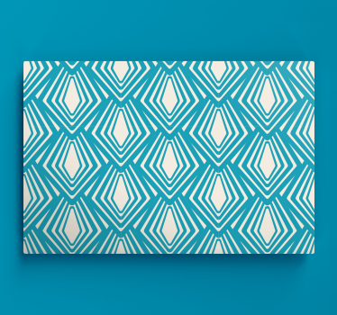 Dipinto geometrico motivo a diamante geometrico - TenStickers
