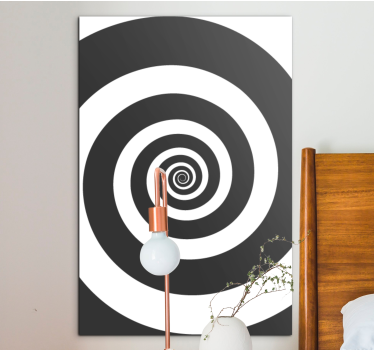 Dipinto geometrico motivo a spirale - TenStickers
