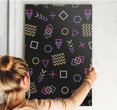 Dipinto geometrico motivo forme geometriche - TenStickers