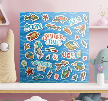 Dipinto con marinaio avventura oceanica - TenStickers