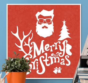 Dipinto motivazionale auguri di buon natale - TenStickers