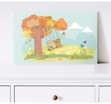 Cornice quadro per bambini amici dell'orso - TenStickers
