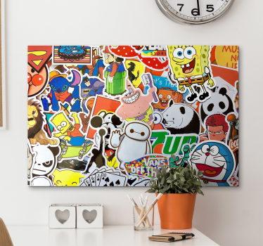 Quadro per bambini Personaggi dei cartoni animati - TenStickers