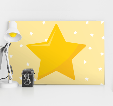 Quadro per bambini Stella classica gialla - TenStickers