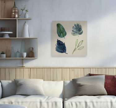 Dipinto salone foglie tropicali - TenStickers